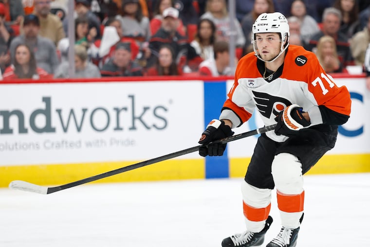 Flyers winger Tyson Foerster is staying in Philly for the long haul.