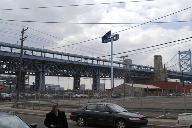 View of proposed digital billboard location.