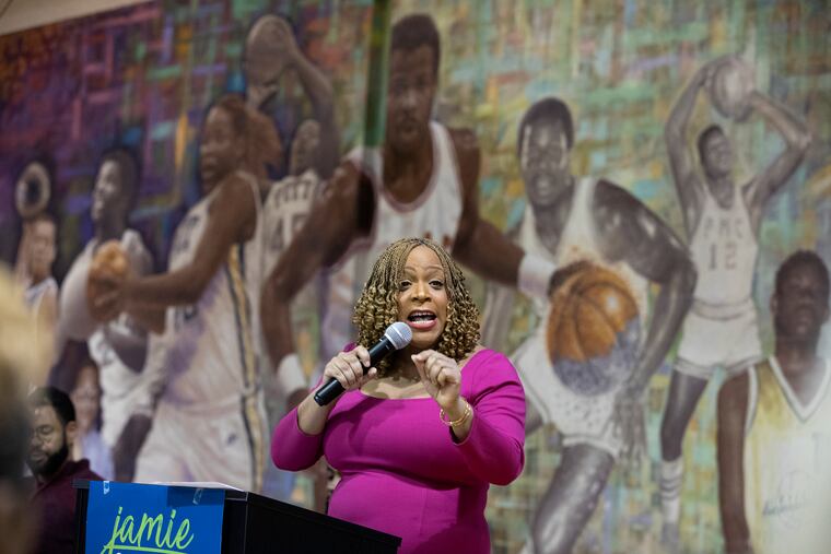 City Councilmember Jamie Gauthier announces her reelection bid on Jan. 21.