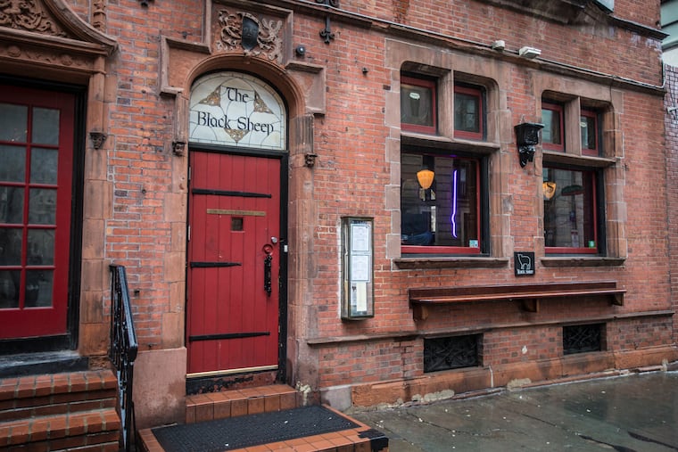 The Black Sheep Pub at 17th and Latimer Streets near Rittenhouse Square.