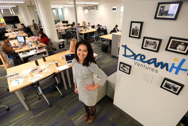 Archna Sahay, project manager of DreamIt Athena, in the space where four female entrepreneurs hope to turn ideas into fundable businesses.