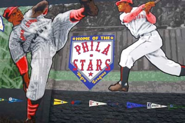 At Belmont and Parkside Aves., is a mural, historical marker, statue, and park dedicated to the Negro Leagues. The Philadelphia Stars, who existed from 1933 to 1952, played many of their games at a ballpark near this site. (Charles Fox / Staff Photographer)