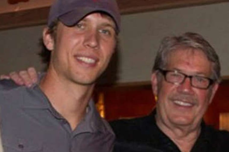 Eagles quarterback Nick Foles and his dad, Larry. (Family Photo)
