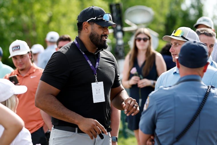 Jordan Mailata was at the Truist Championship a day after attending the George Strait concert.