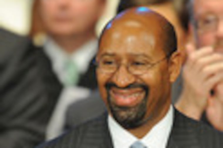 Mayor Nutter was sworn in little more than three weeks ago; since then, he has found an eager national audience.