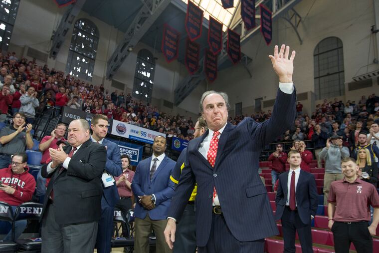 Fran Dunphy says he has remained close to the Temple basketball program, saying he attended all but one home game last season.