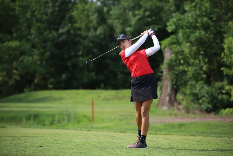 Demi Runas is tied for second in the Valley Forge Invitational through two rounds.