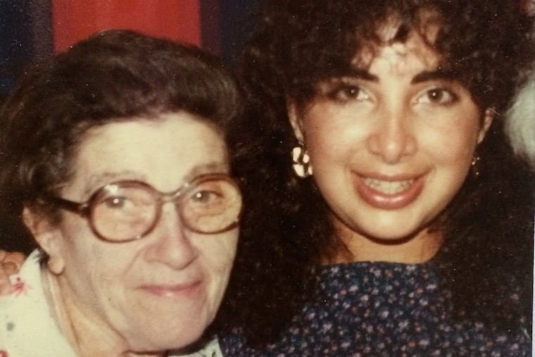 Anndee Hochman and her Bubbie, September 1983. Her 21st birthday.