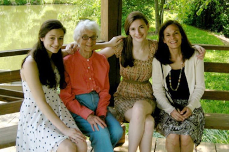 From left, Catherine Mosier-Mills, Marjorie Mills, Alison Mosier-Mills, Elizabeth Mosier.