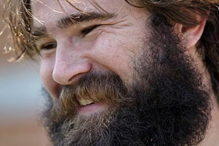 "I feel the guys feel much more comfortable with me being the guy to make the calls," Jason Kelce said. (Matt Rourke/AP)