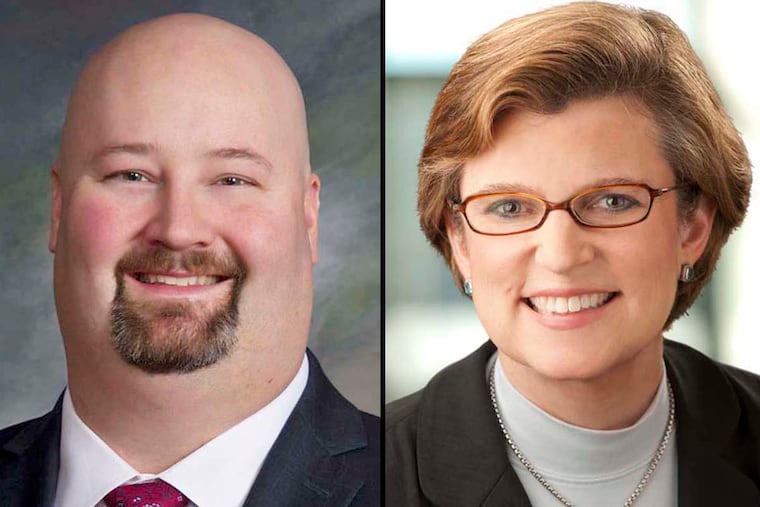 Eric Pearson (left) and Kristen Phillips.