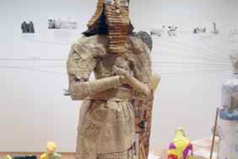 Michael Rakowitz's "The invisible enemy should not exist" focuses on the looting of an Iraqi museum.