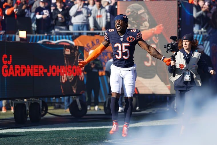 C.J. Gardner-Johnson was his usual vibrant self after helping the Chicago Bears beat his former team, the Eagles.