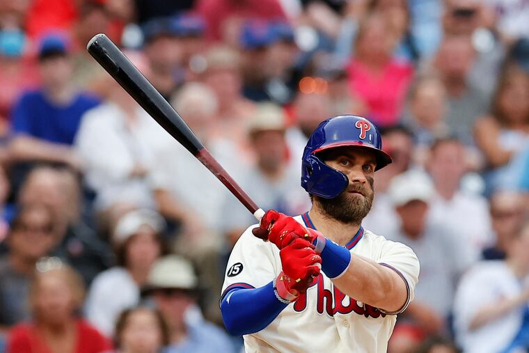 Bryce Harper's walk rate in the second half (20.6%) is greater than his strikeout rate (18.3%), and he has reached base at a .481 clip.