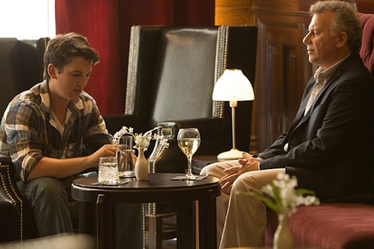 Miles Teller as Andrew and Paul Reiser as Jim. (Photo by Daniel McFadden, Courtesy of Sony Pictures Classics)