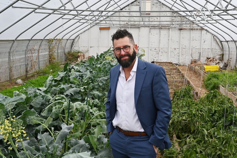 George Matysik, executive director of Share Food Program, stands in the group's garden in North Philadelphia. “We have the resources in this country to eliminate food insecurity,” he said.