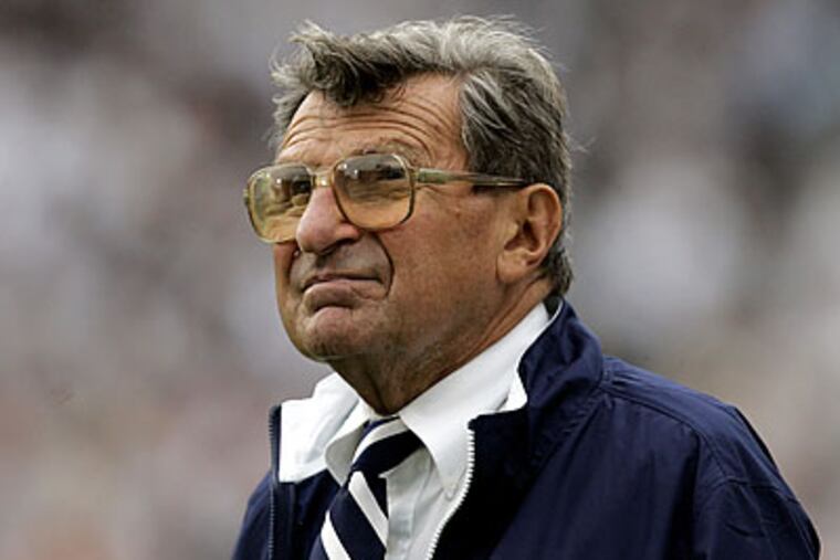 Joe Paterno's exterior was beyond gruff sometimes, but there was a core of good in him. (Carolyn Kaster/AP file photo)