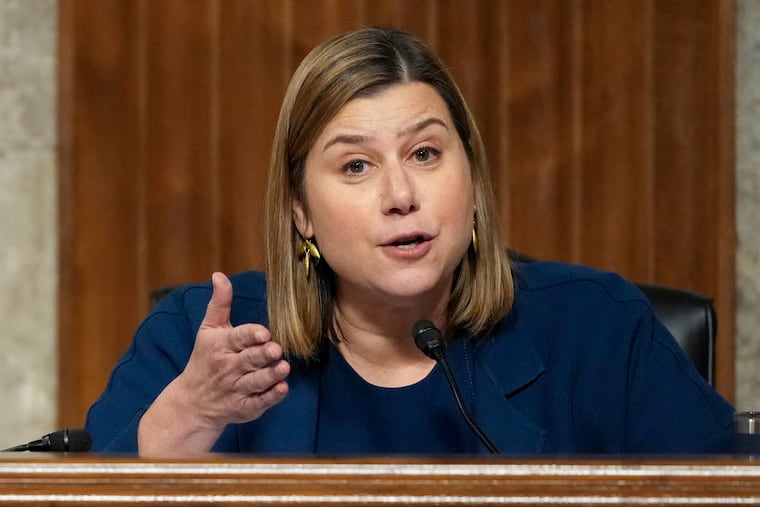 Sen. Elissa Slotkin (D., Mich.) speaks during a hearing at the U.S. Capitol. President Donald Trump has threatened her and five other Democratic lawmakers after they released a video reminding service members they can refuse illegal orders.