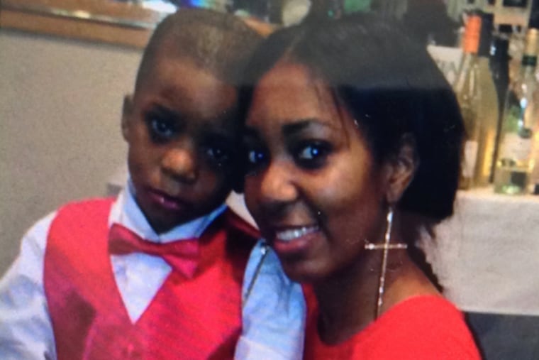 Cion Styles, 5, left, and Shyema Washington, right.