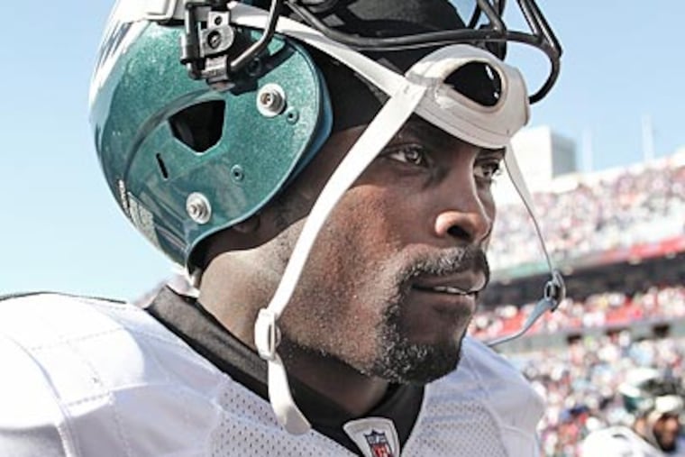Eagles quarterback Michael Vick threw four interceptions against the Bills on Sunday. (Steven M. Falk/Staff Photographer)