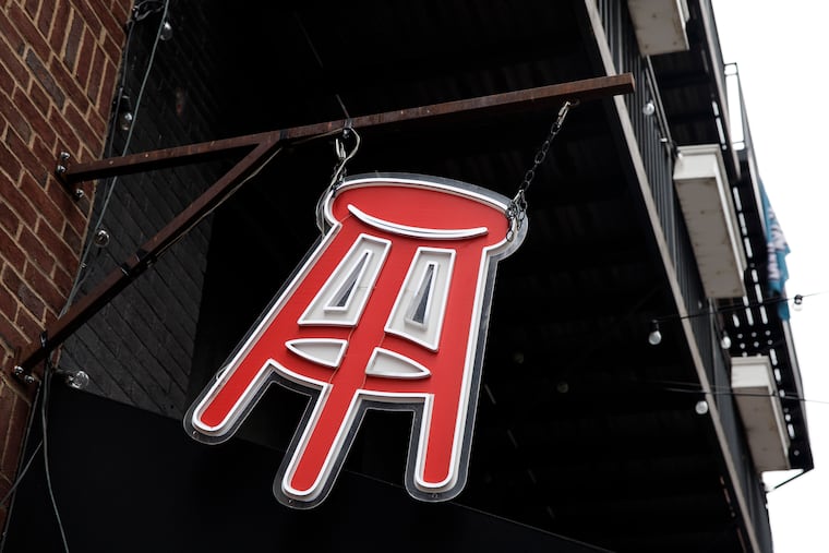 The exterior of Barstool Sansom Street on Monday.