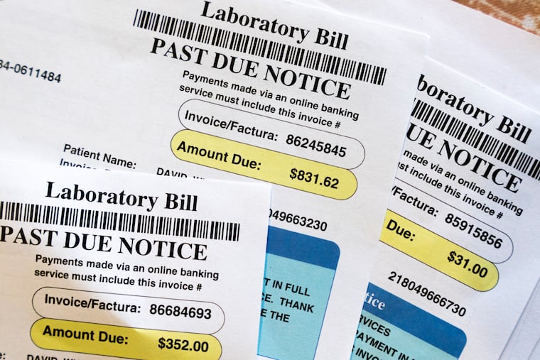 Medical bills are seen in Temple Hills, Md., on June 26, 2023.