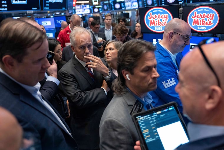 Jersey Mike's Subs' CEO Charlie Morrison waits for his company's IPO on the floor of the New York Stock Exchange on Thursday.