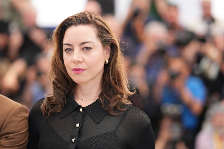 FILE - Aubrey Plaza poses for photographers at the photo call for the film 'Honey Dont!'' at the 78th international film festival in Cannes, southern France, Saturday, May 24, 2025. (Photo by Lewis Joly/Invision/AP, file)