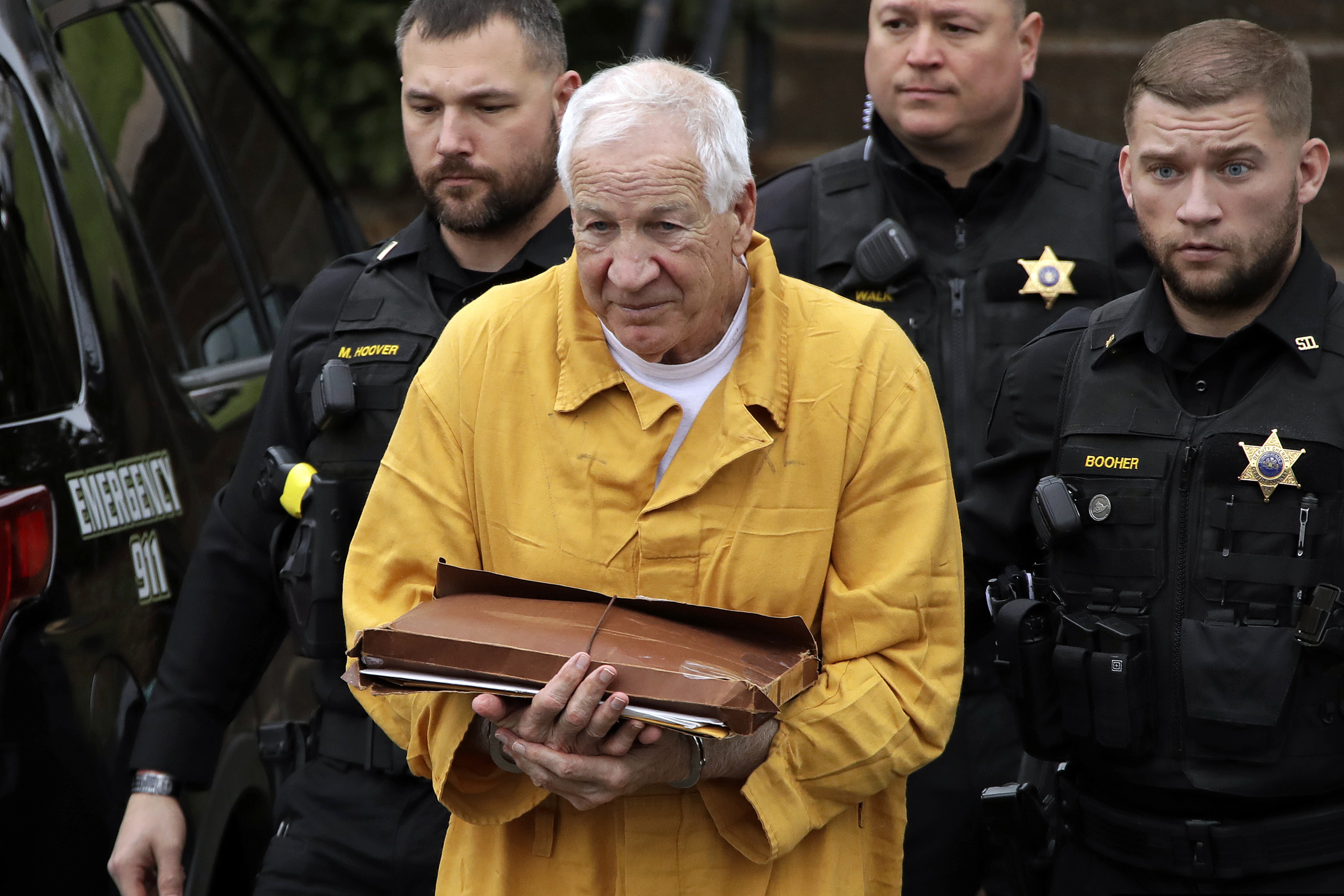 A judge rejected Jerry Sandusky’s latest request to have his 30- to 60-year child molestation sentence reduced Tuesday.