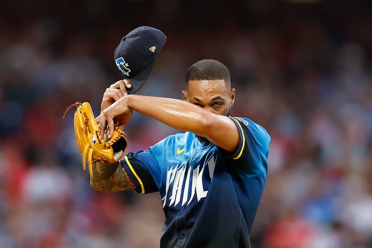 Cristopher Sánchez scattered eight hits — all singles — across six innings.