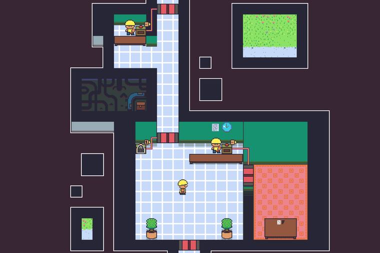 Detail from a scene in Daniel Shumway's time-travel interactive game, "Reset Hard."