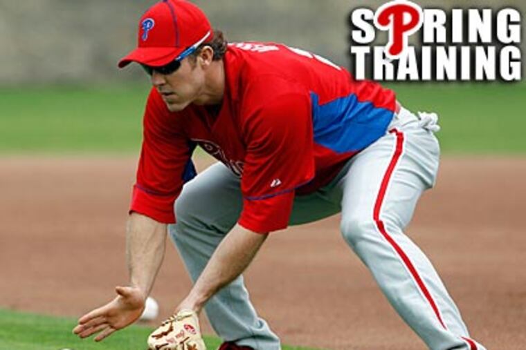 It's likely that Chase Utley will begin the season on the disabled list for the second year in a row. (Yong Kim/Staff Photographer)