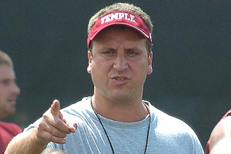 Temple defensive coordinator Mark D'Onofrio is headed to Miami with Al Golden. (Akira Suwa/Staff Photographer)