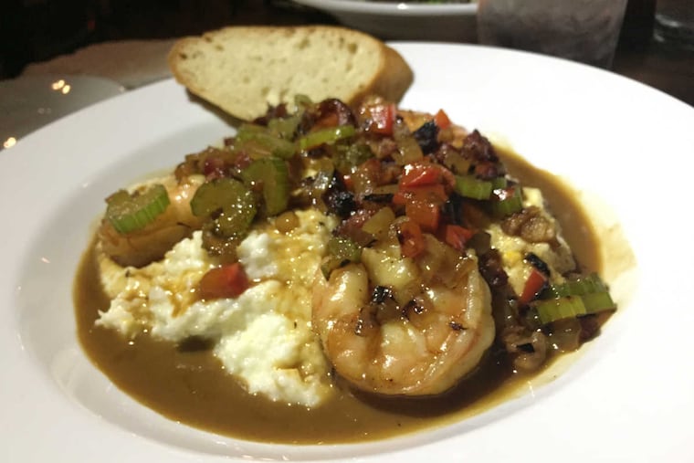 Shrimp and grits from St. Benjamin's Taproom..