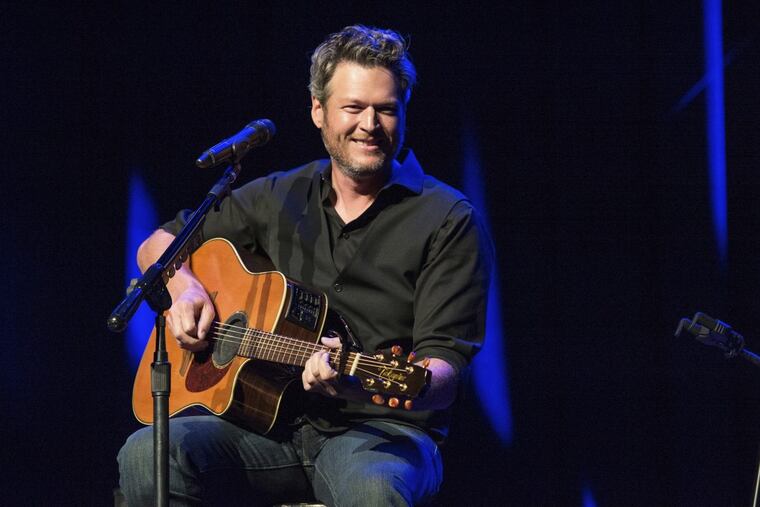 This June 7, 2016 file photo shows Blake Shelton performing at the 12th Annual Stars for Second Harvest Benefit at Ryman Auditorium in Nashville, Tenn.