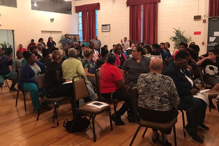 Parents and others gather to discuss threats to West Chester East students.