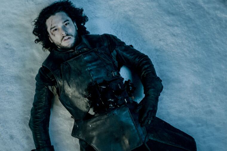 Kit Harington as Jon Snow had one of television's best death scenes on "Game of Thrones." Whether the character died is another story. (HBO)