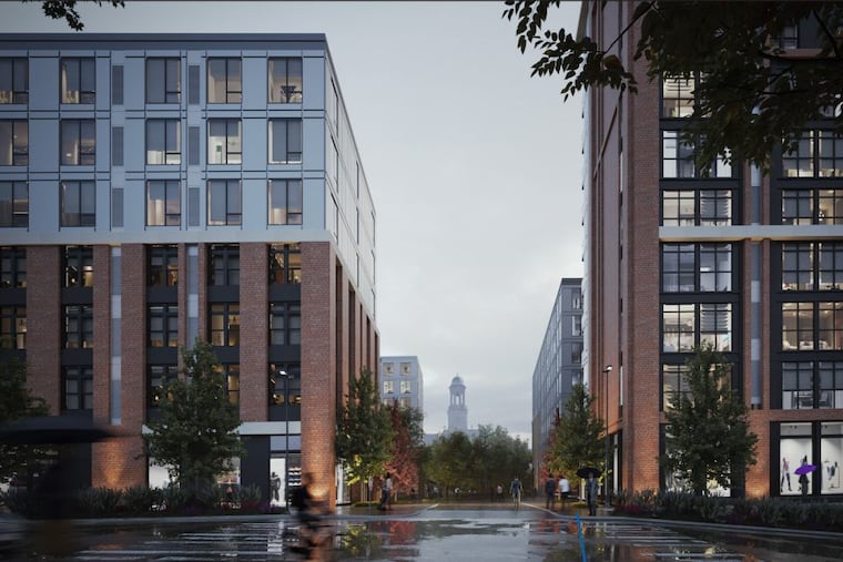 Rendering of Iron Stone's project at 48th Street, at the entry to the campus.