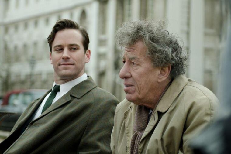 Armie Hammer and Geoffrey Rush in ‘Final Portrait.’