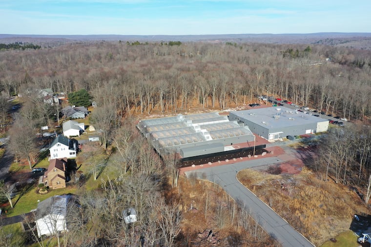 The Standard Farms marijuana grow facility is situated near homes in the Poconos town of White Haven.