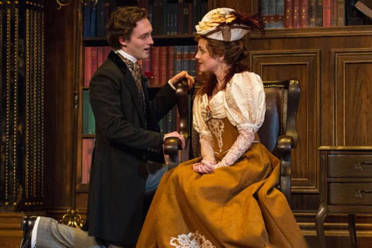 DSSANI -- Luigi Sottile and Kate Fahrner in An Ideal Husband at Walnut Street Theatre. Photo by Mark Garvin.