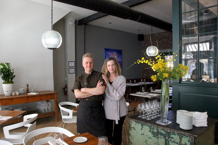 Alex Cormier and Donna Painter at Broadmoor Restaurant, 8 N. Union St., Lambertville, N.J.