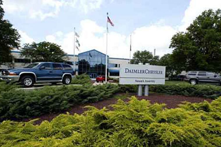 An exterior view of the Chrysler Group's Newark Assembly Plant in Newark, DE, in 2002.