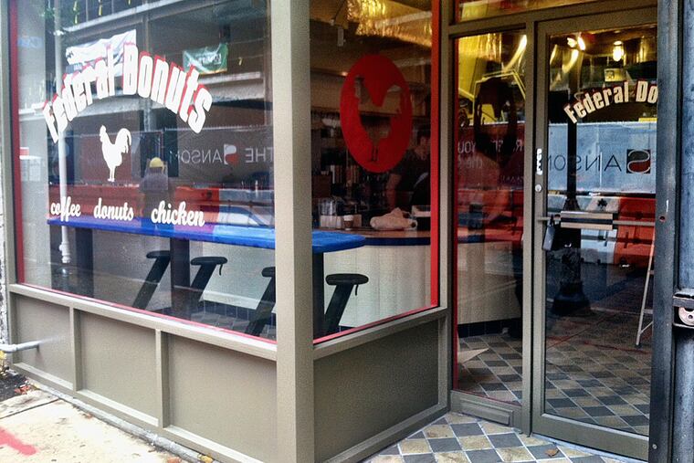 Federal Donuts in Center City. CookNSolo, the restaurant group behind Federal Donuts, says it will now pay its laid-off workers their earned sick leave.