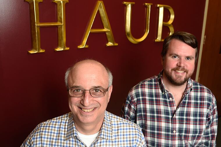 Ralph Galati, 67, director of veterans services at St. Joseph's University, and Andrew Colket, 34, assistant director of veterans services.