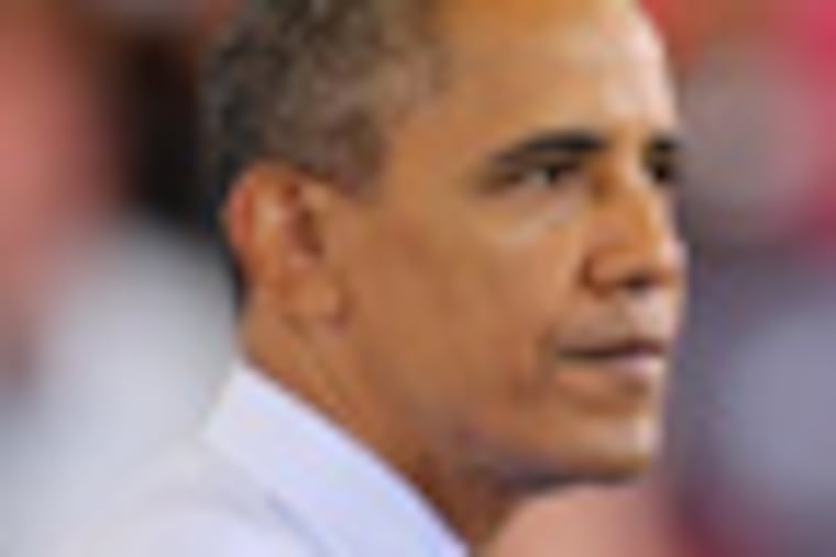 President Barack Obama speaks during a campaign stop on Wednesday, Aug. 22, 2012, in North Las Vegas, Nev. (AP Photo/Isaac Brekken)