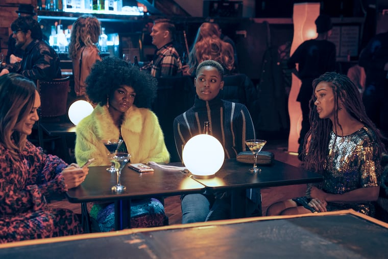 (From left) Grace Byers (Quinn), Shoniqua Shandai (Angie), Jerrie Johnson (Tye) and Meagan Good (Camille) in "Harlem."