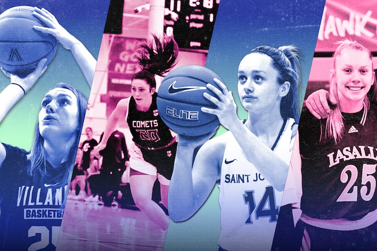 All four Jekot sisters are part of the Big 5. Kelly played at Villanova, Katie played five seasons at St. Joe's, Julie just finished at La Salle, and now Jill will suit up for the Hawks.