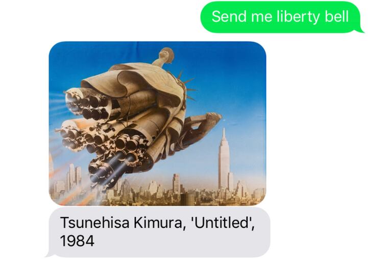 We texted SFMOMA some fun Philly words and this is the art they gave us.