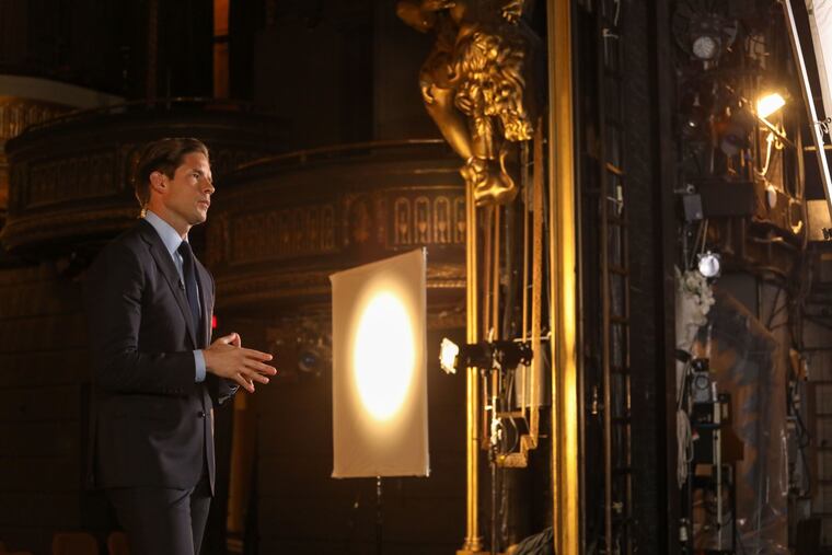 Frank DiLella behind the scenes filming the documentary "Reopening."